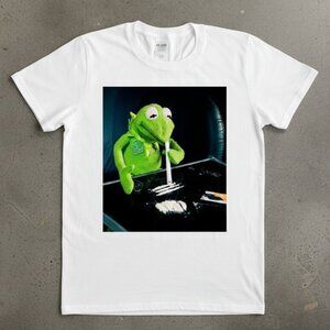 Funny Frog Meme Graphic T-Shirt | Dark Humor Meme Tee | Viral Internet Meme